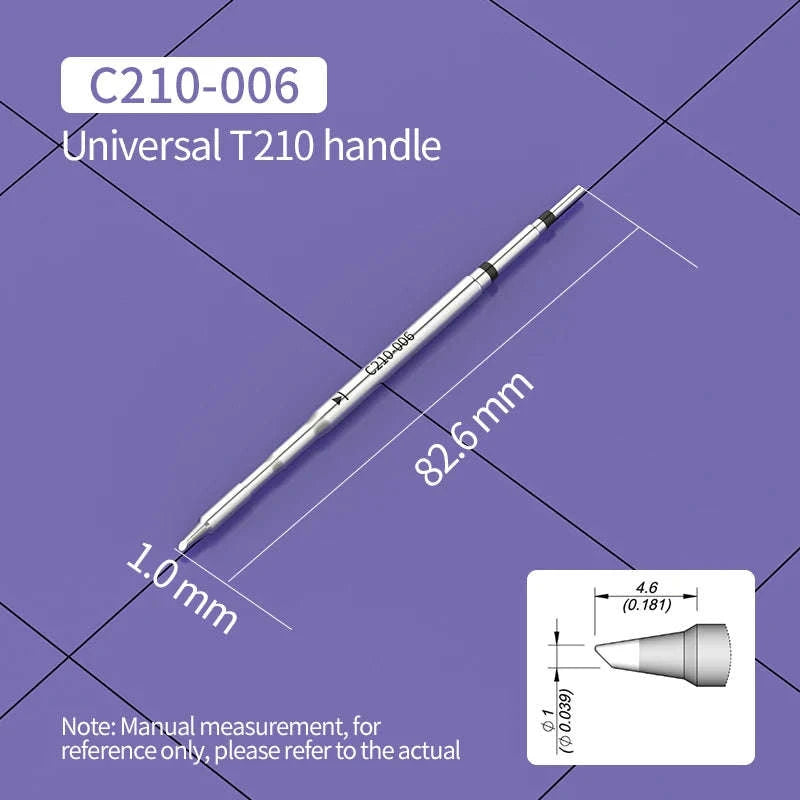 C210 Soldering Tips for T210 Handle – Precision Nozzle Set-C210-108