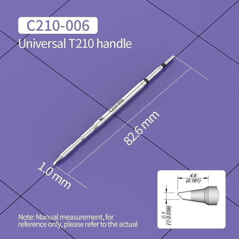 C210 Soldering Tips for T210 Handle – Precision Nozzle Set-C210-108