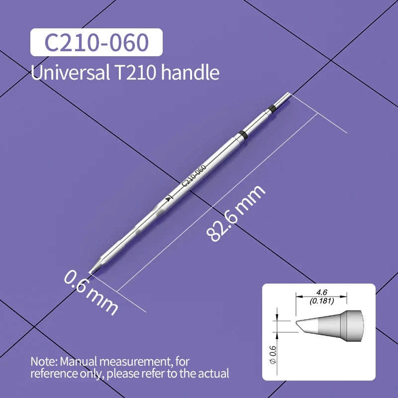 C210 Soldering Tips for T210 Handle – Precision Nozzle Set-C210-108