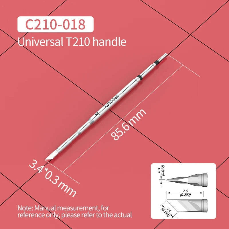 C210 Soldering Tips for T210 Handle – Precision Nozzle Set-C210-108