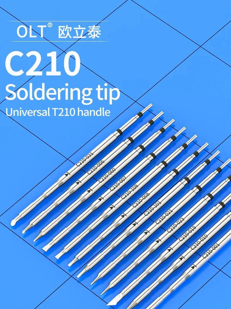 C210 Soldering Tips for T210 Handle – Precision Nozzle Set-C210-108