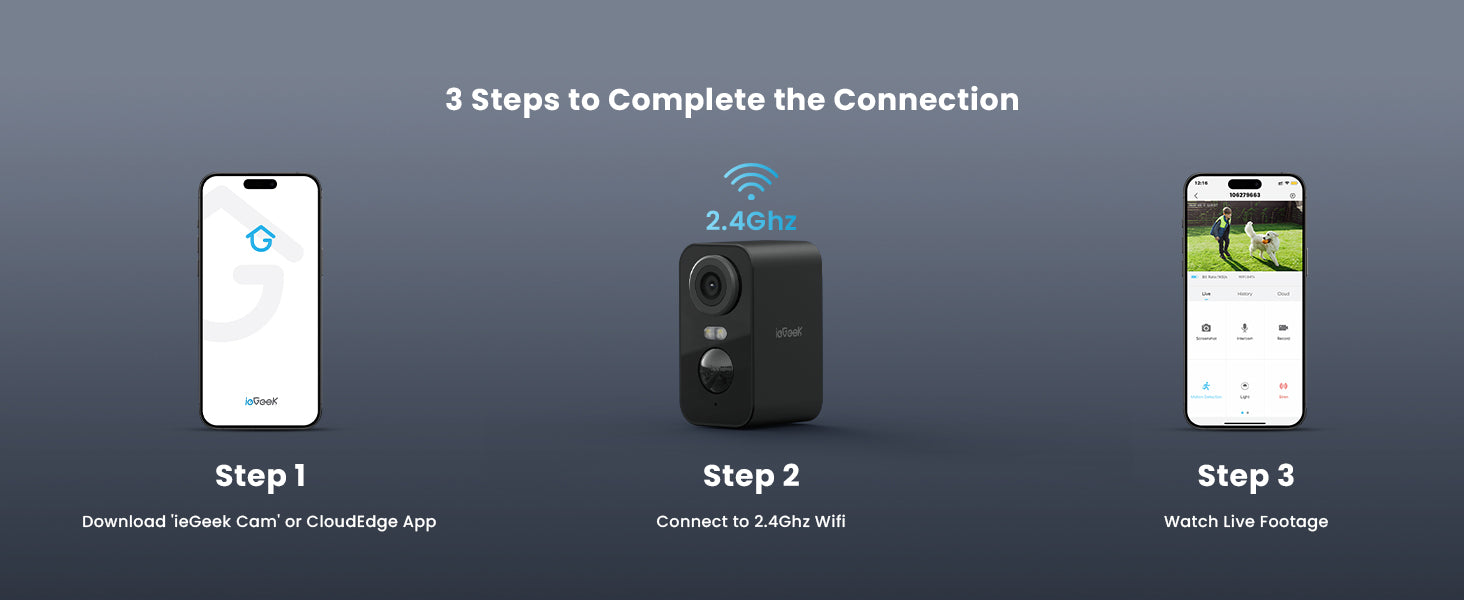 ieGeek 5MP Wireless Outdoor Security Camera with Night Vision