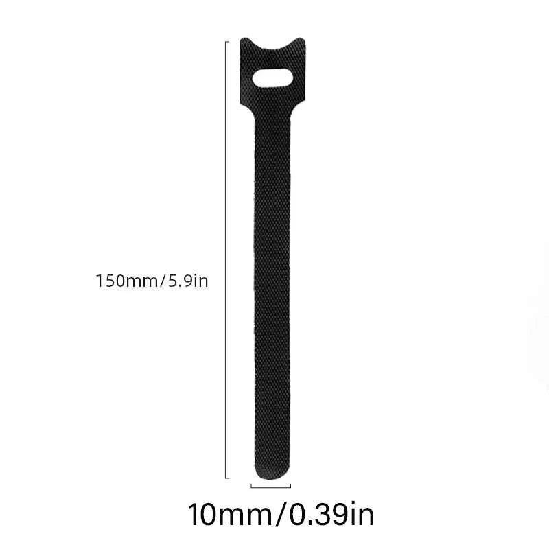 Cable Organizer & Winder Protector for Tidy, Protected Cords-50PCS Black