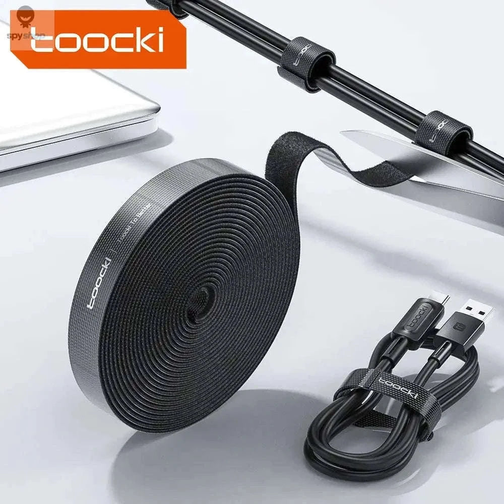 Cable Organizer Wire Winder for USB and Earphone Cords-1M Black