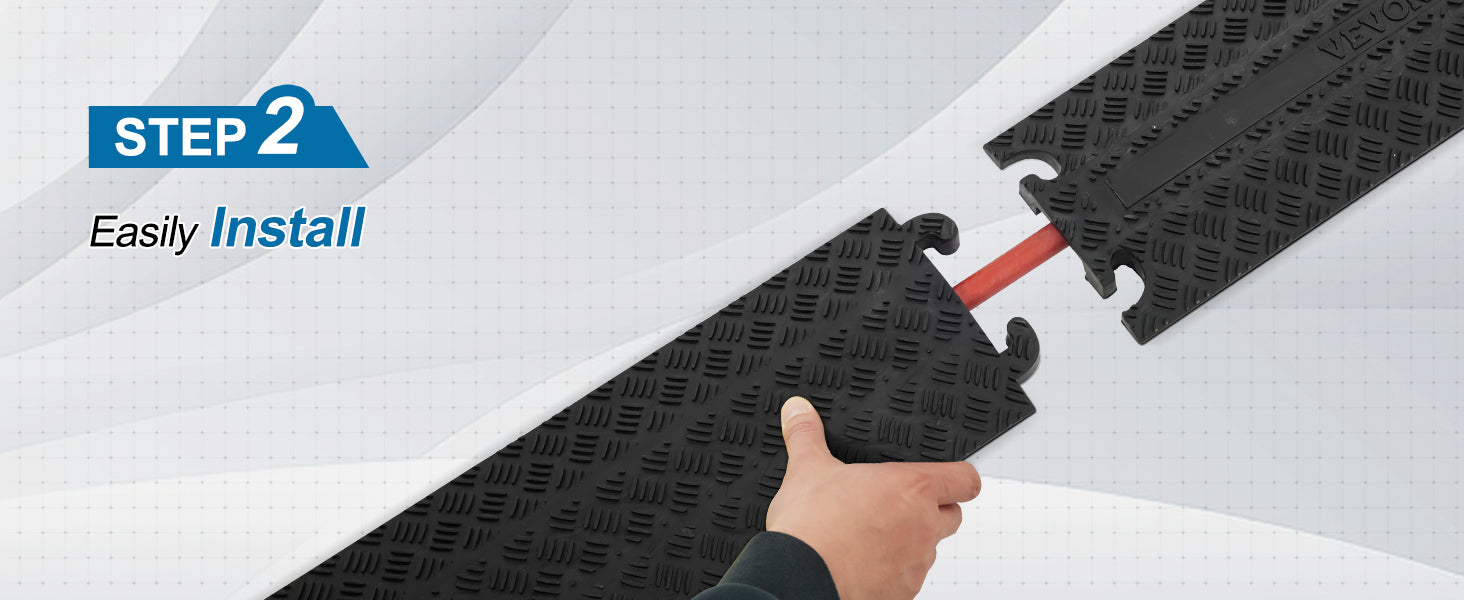 Heavy-Duty Drop-Over Cable Protector Ramp