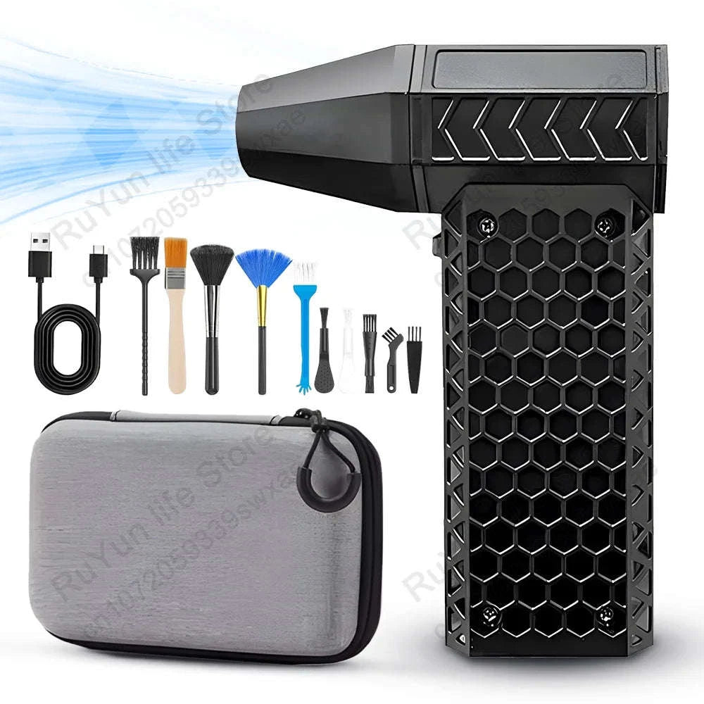 CAER Turbo Jet Fan with Storage Bag – Portable High‑Speed Air Blower-130000RPM with Kit