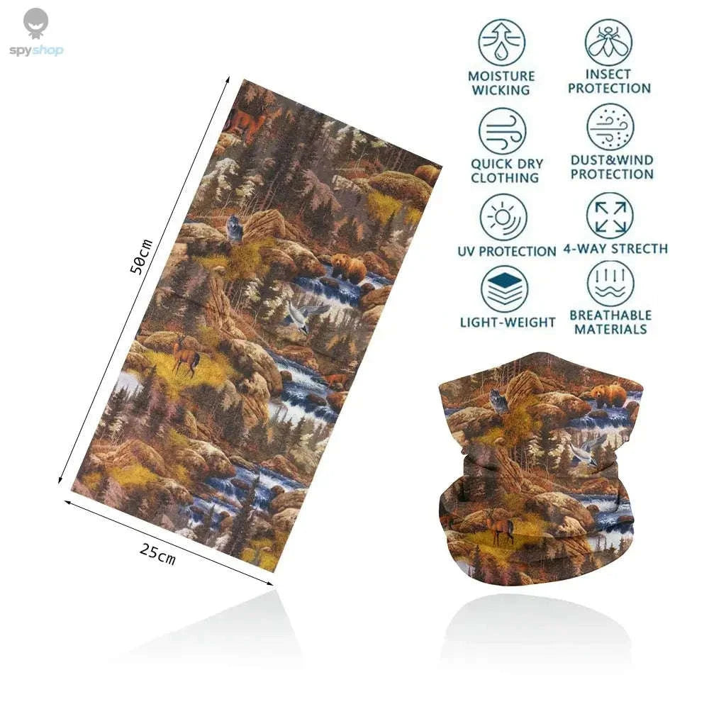 Camo Hunting Tactical Neck Gaiter-CM139 / 25X50cm / CHINA