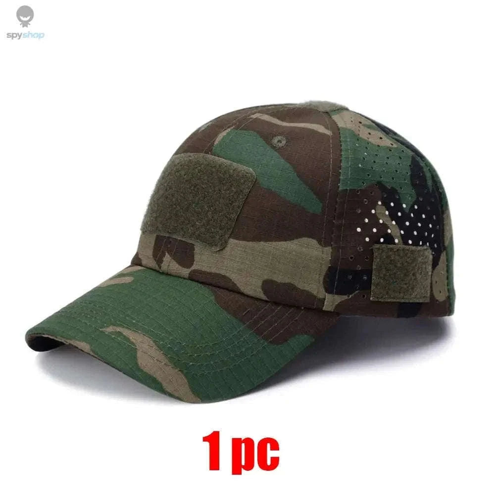 Camouflage Baseball Cap for Sun Protection and All-Day Comfort-Brown / Adjustable