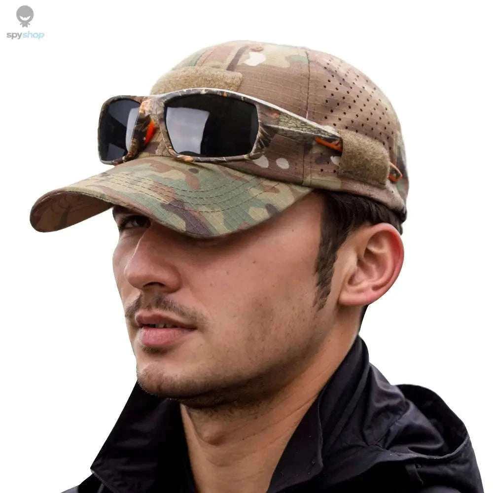 Camouflage Baseball Cap for Sun Protection and All-Day Comfort-Brown / Adjustable