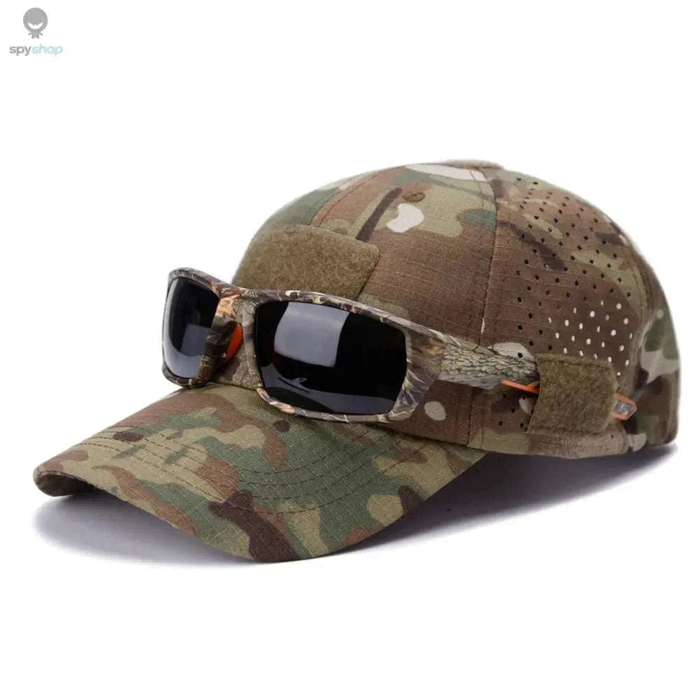 Camouflage Baseball Cap for Sun Protection and All-Day Comfort-Brown / Adjustable