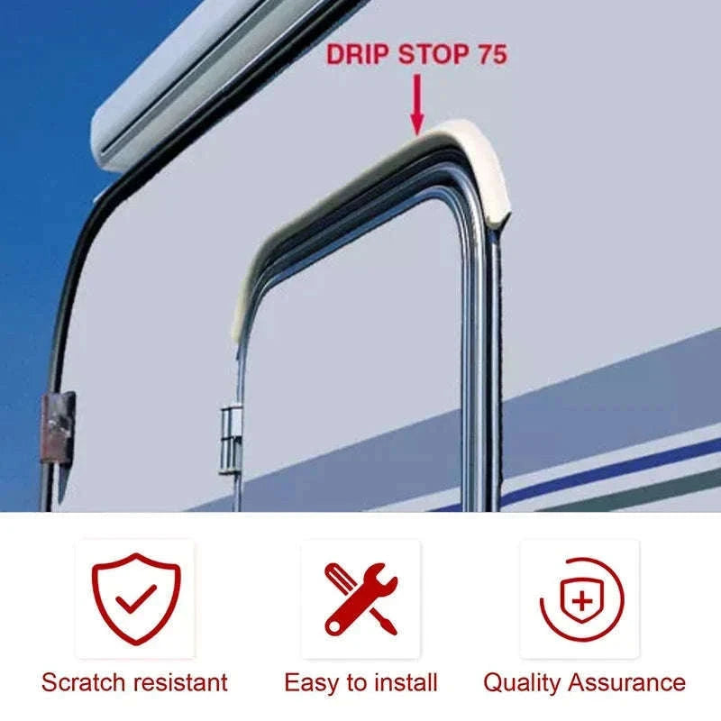 Camper Van Gutter Rain Guard Drip Stop Water Guide Strip-3m
