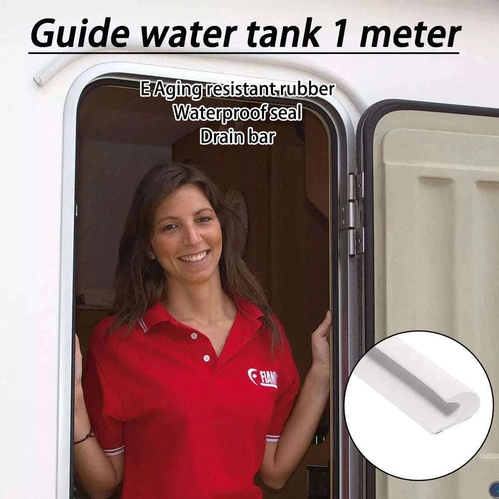 Camper Van Gutter Rain Guard Drip Stop Water Guide Strip-3m