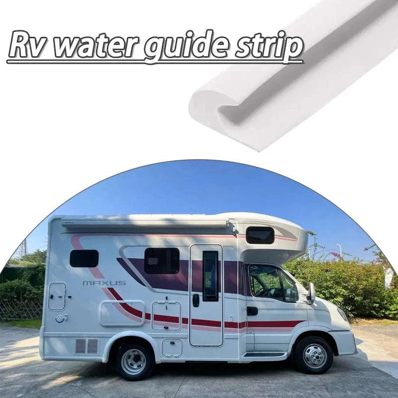 Camper Van Gutter Rain Guard Drip Stop Water Guide Strip-3m
