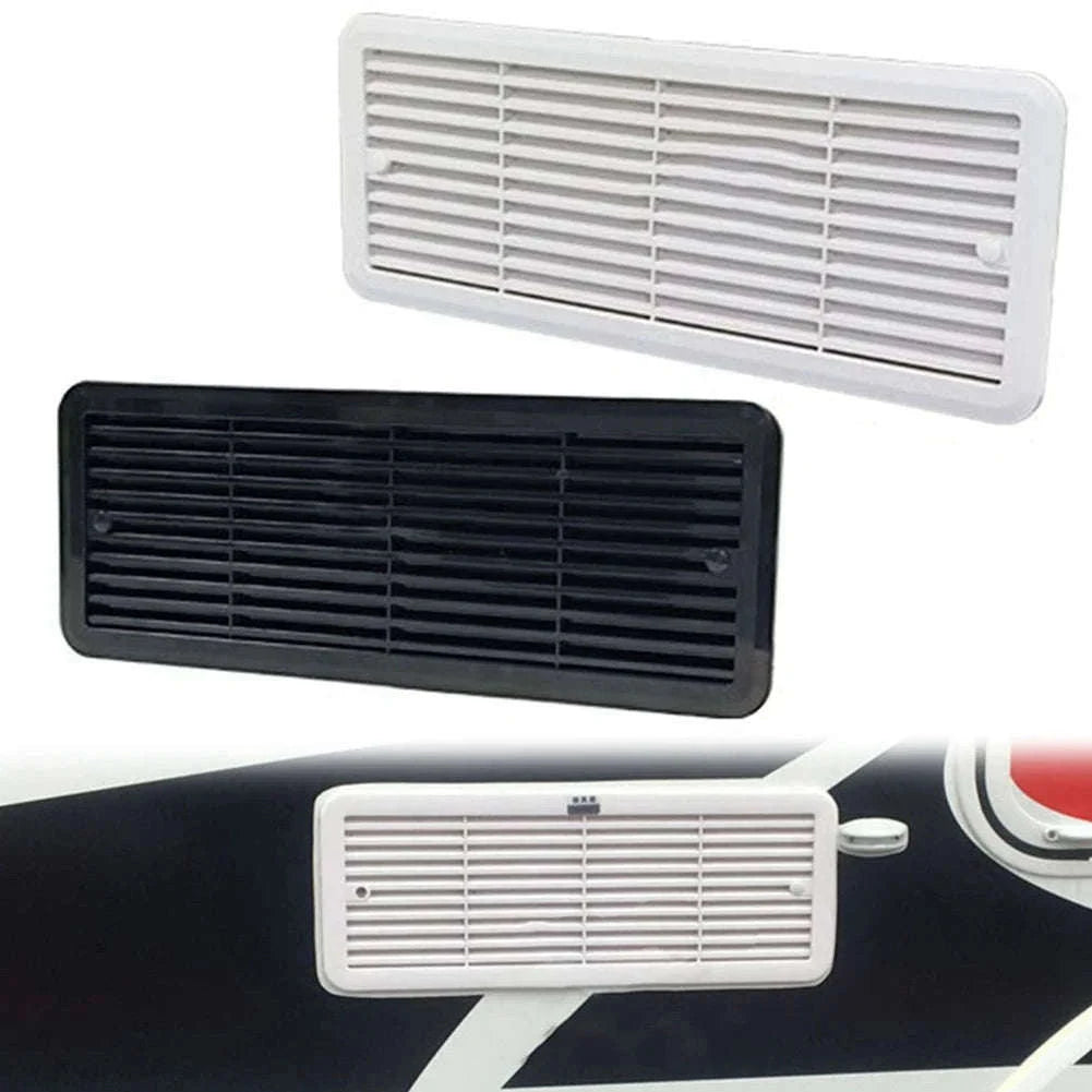 Campervan Fridge Vent Mounting Grille 483x186mm-White