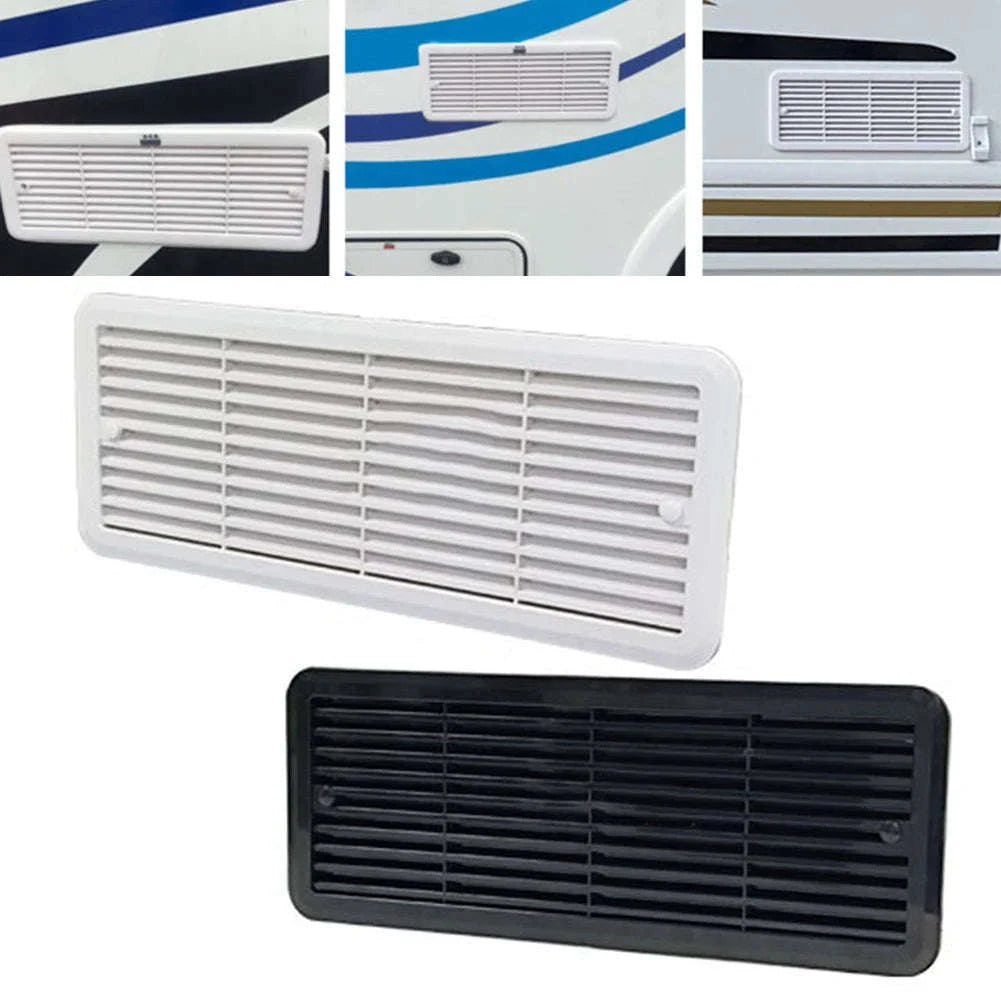 Campervan Fridge Vent Mounting Grille 483x186mm-White