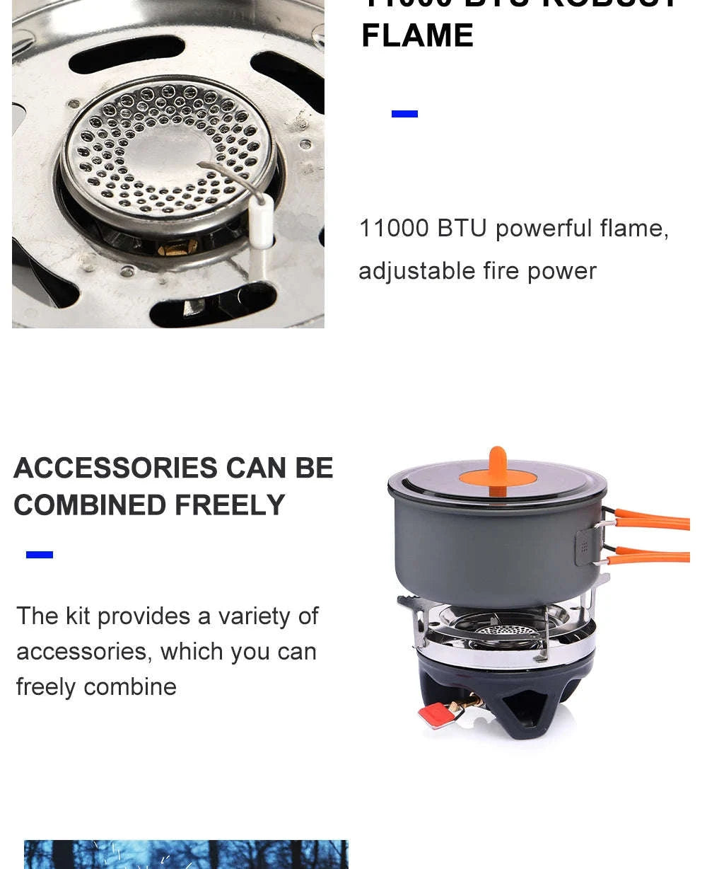 Camping Cooking System with Heat Exchanger-WSJC-002
