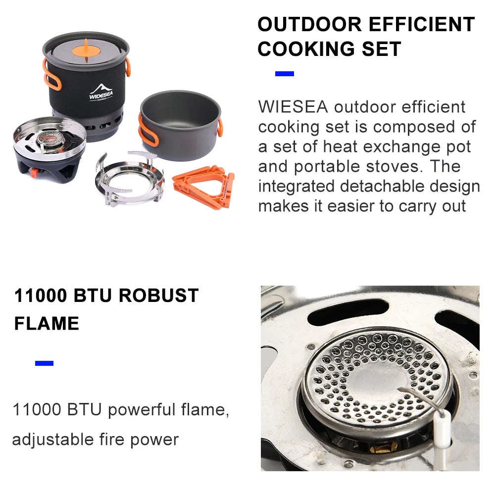 Camping Cooking System with Heat Exchanger-WSJC-002