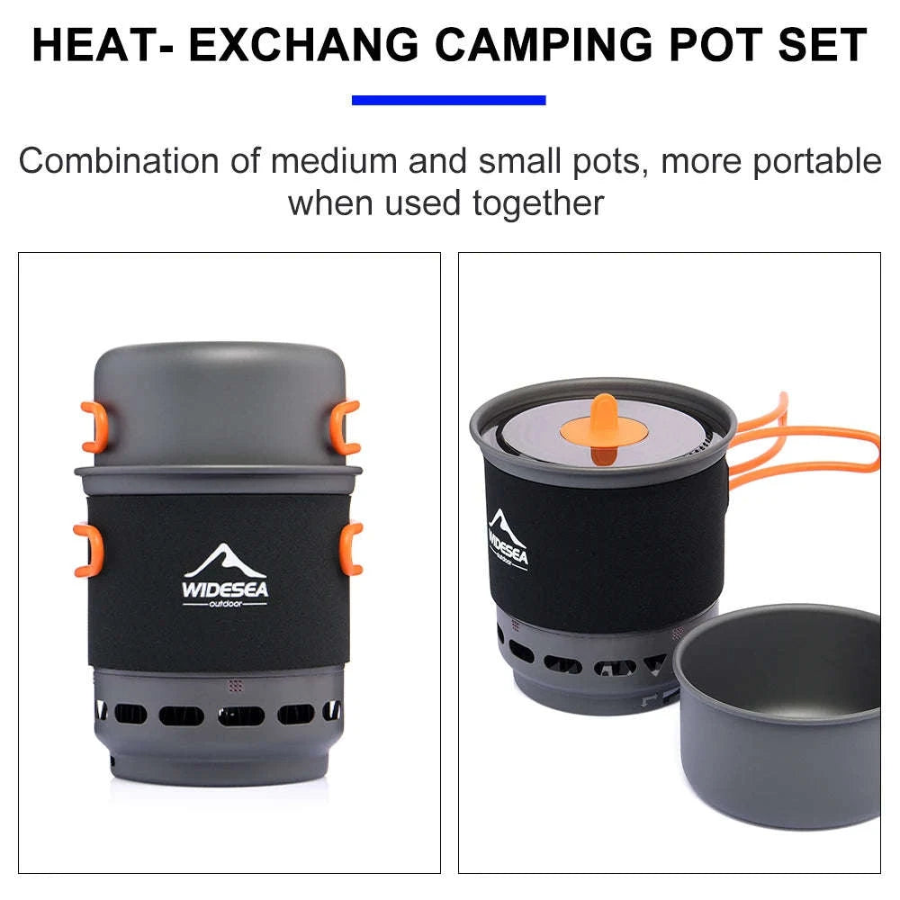 Camping Cooking System with Heat Exchanger-WSJC-002