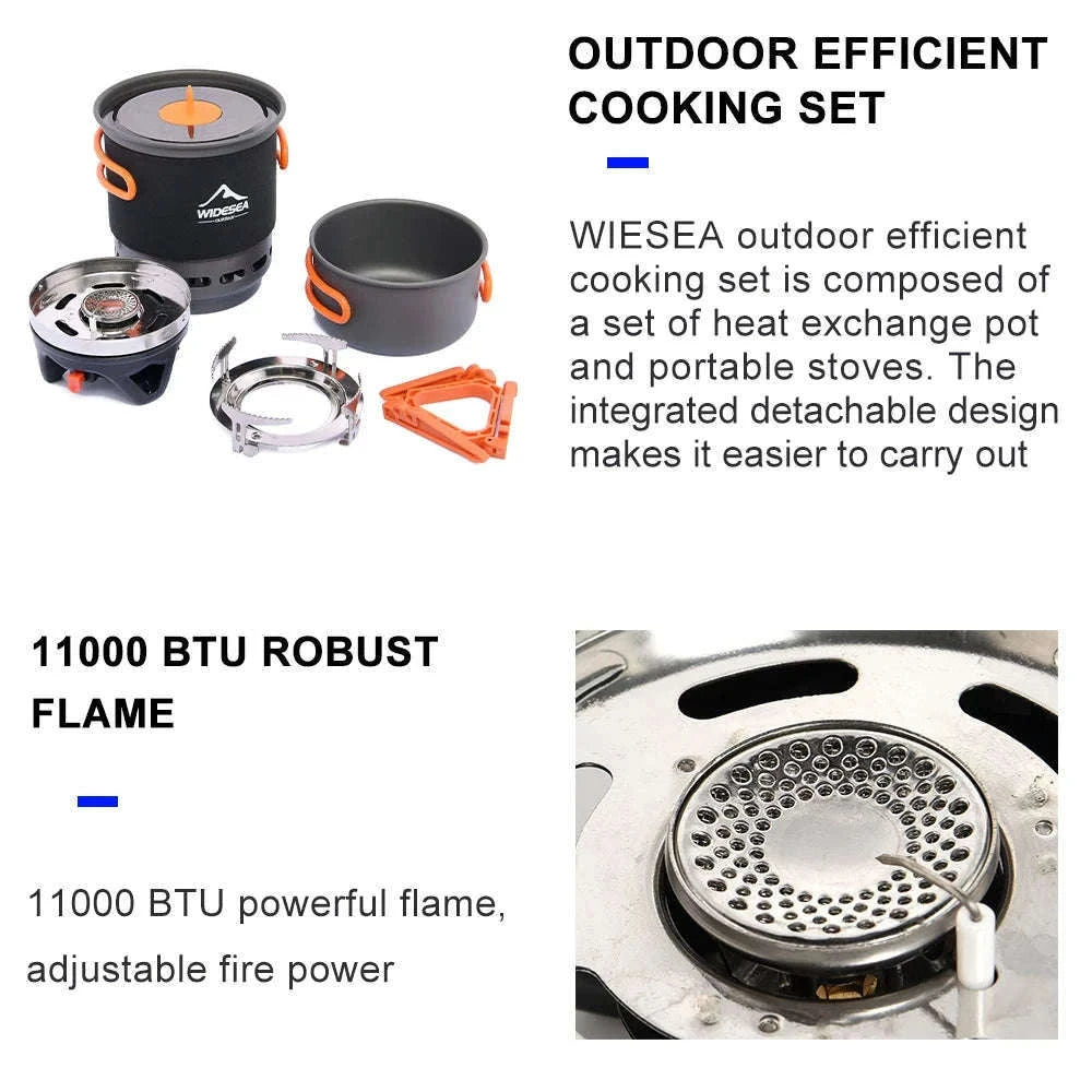 Camping Cooking System with Heat Exchanger-WSJC-002
