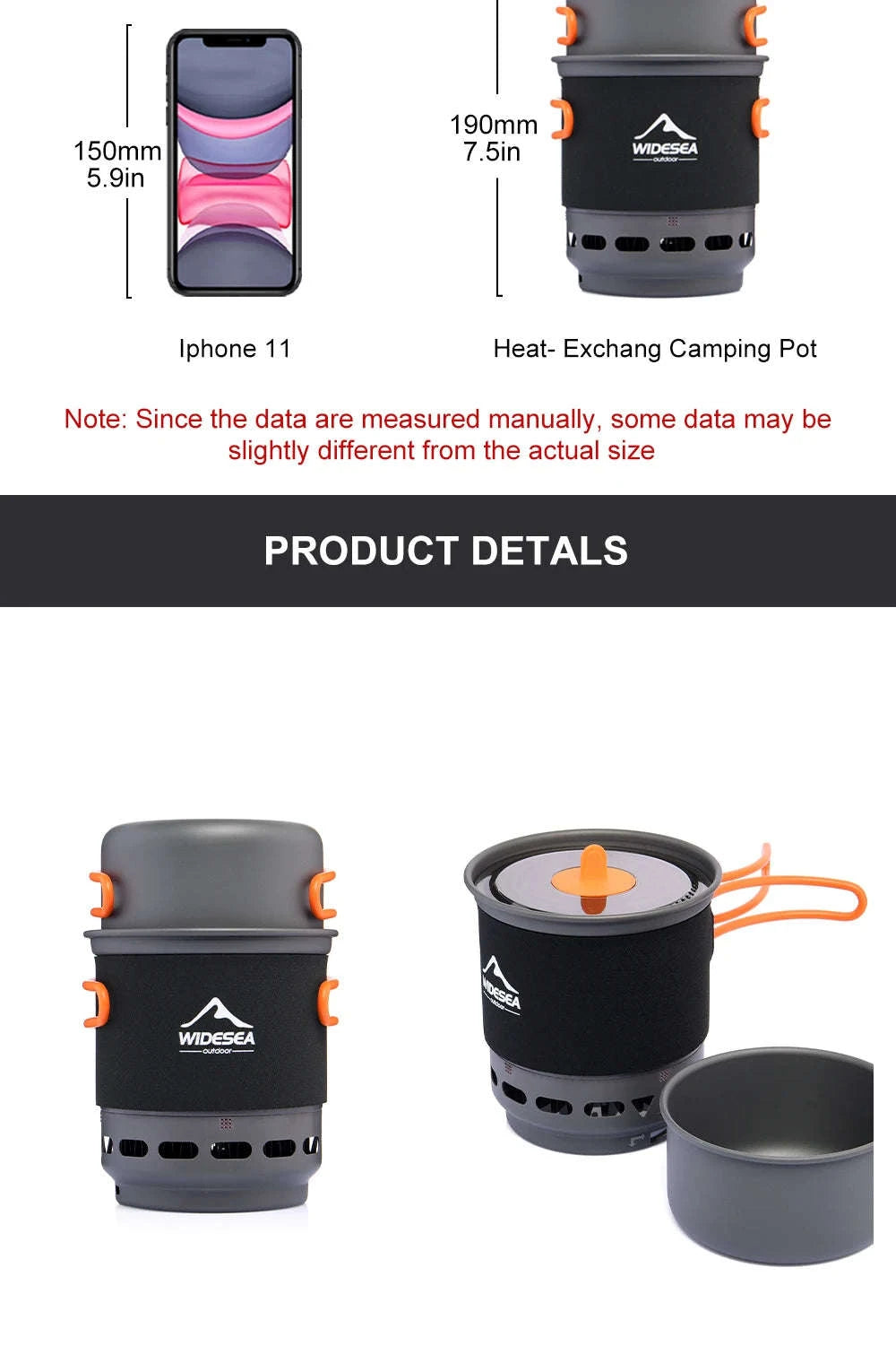 Camping Cooking System with Heat Exchanger-WSJC-002