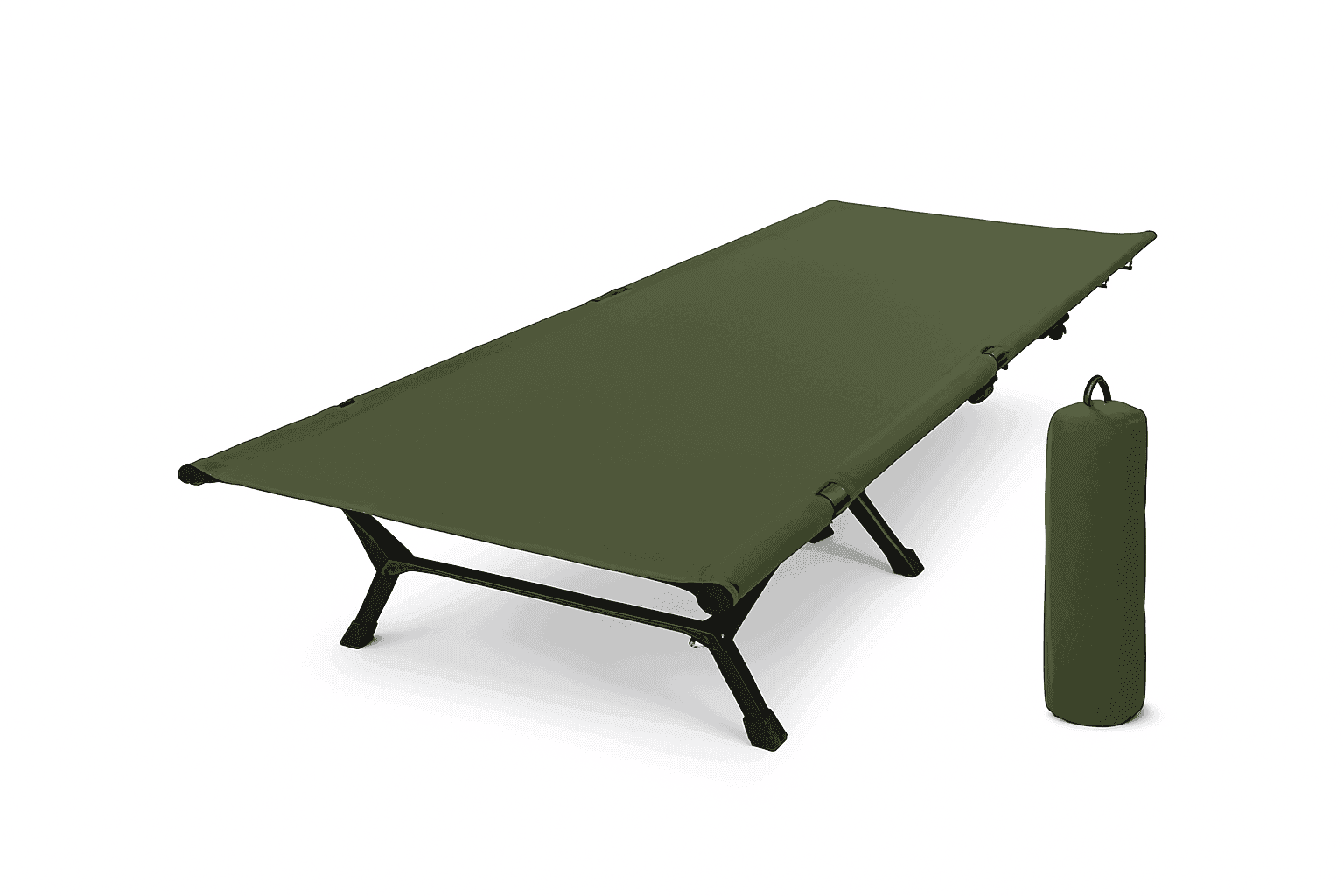 Camping Cot Folding Bed for Travel, Hiking, and Camping-Khaki