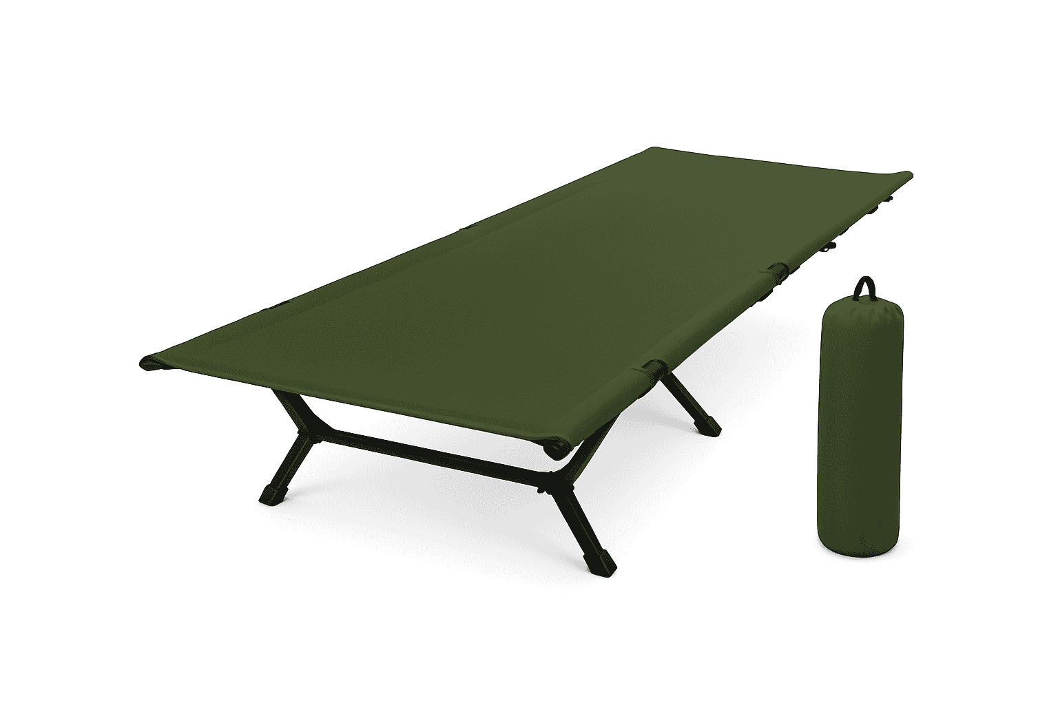 Camping Cot Folding Bed for Travel, Hiking, and Camping-Khaki