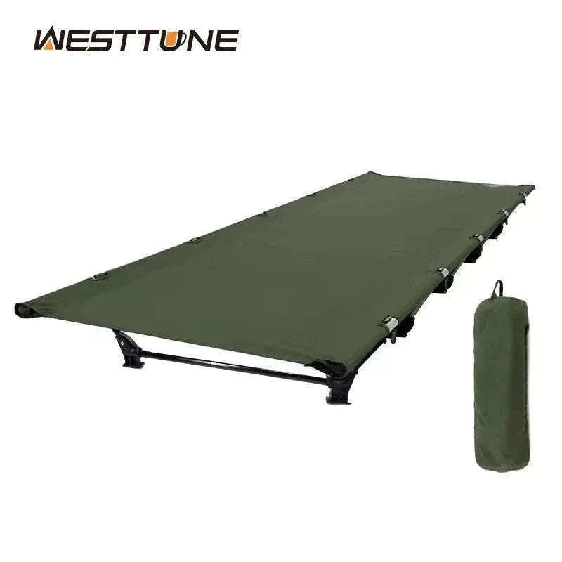 Camping Cot Folding Bed for Travel, Hiking, and Camping-Khaki