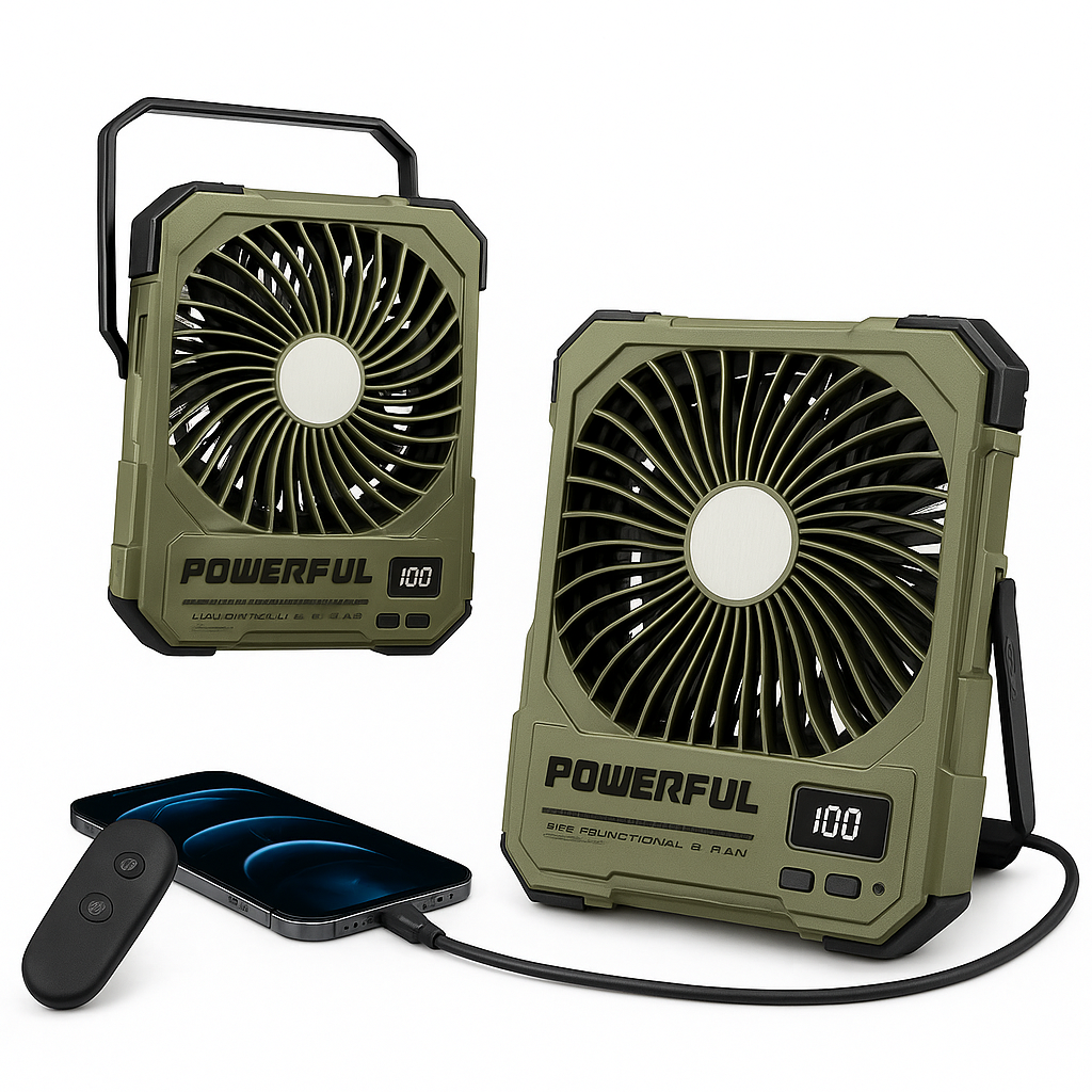Kempingový ventilátor 20000mAh USB nabíjateľný bezdrôtový stropný ventilátor prenosný zavesiteľný kempingový ventilátor s nočným osvetlením a diaľkovým ovládačom