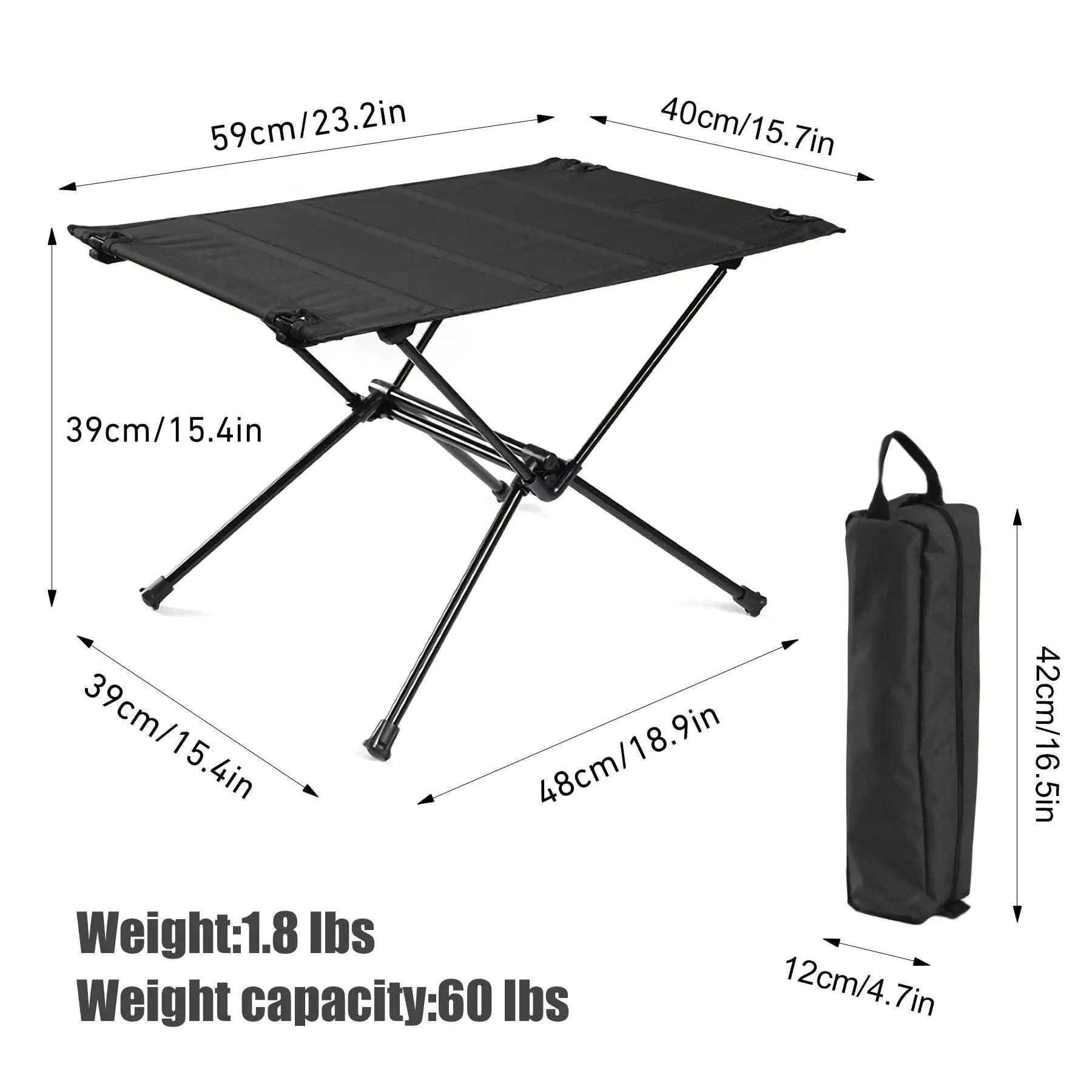 Camping Folding Table with Aluminum Alloy Frame and Roll-Up Top-Green Set