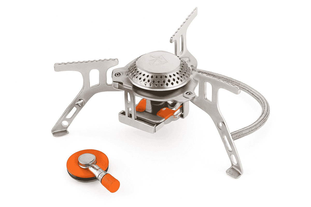 Camping Gas Stove Outdoor Burner with Ignition-with stable support