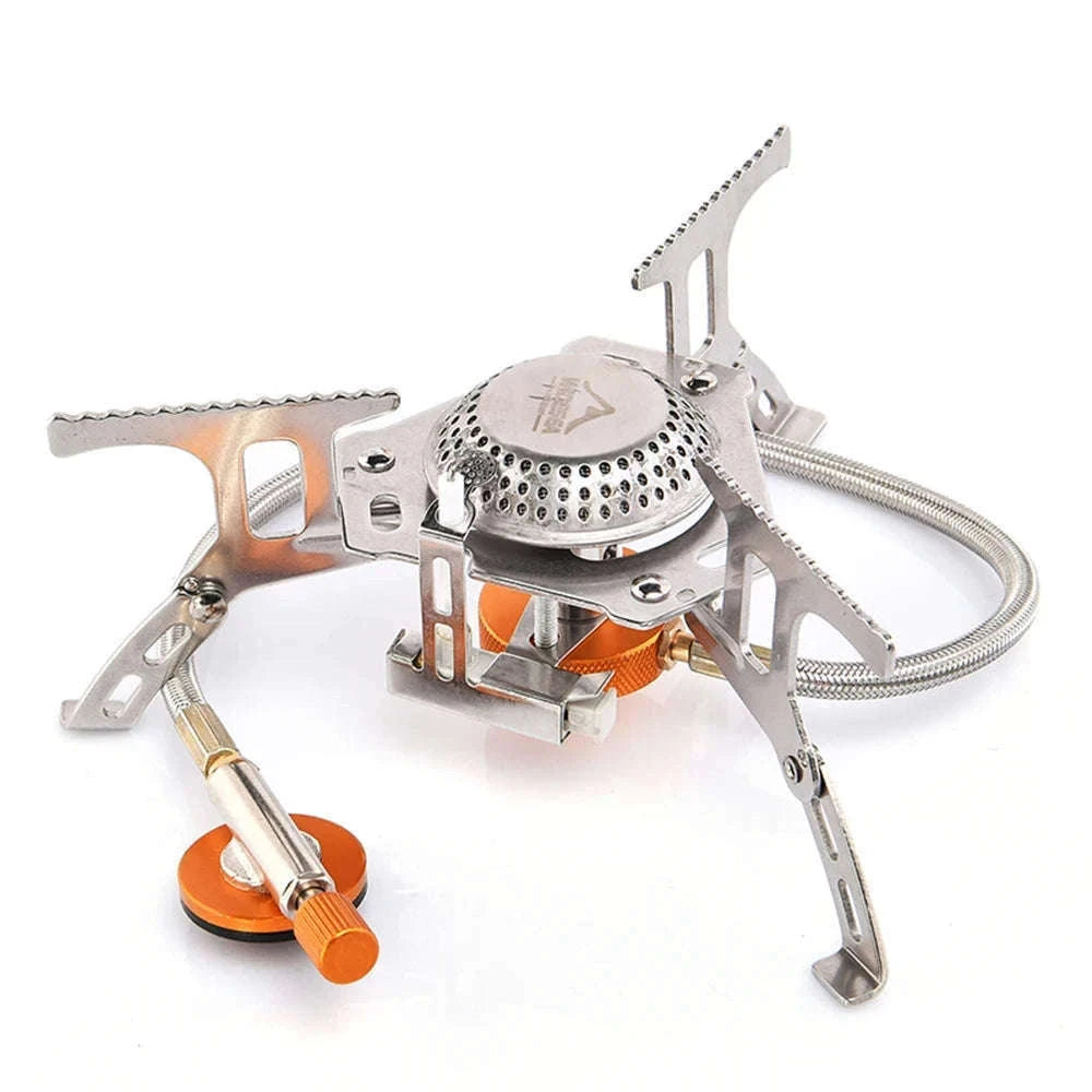 Camping Gas Stove Outdoor Burner with Ignition-with stable support