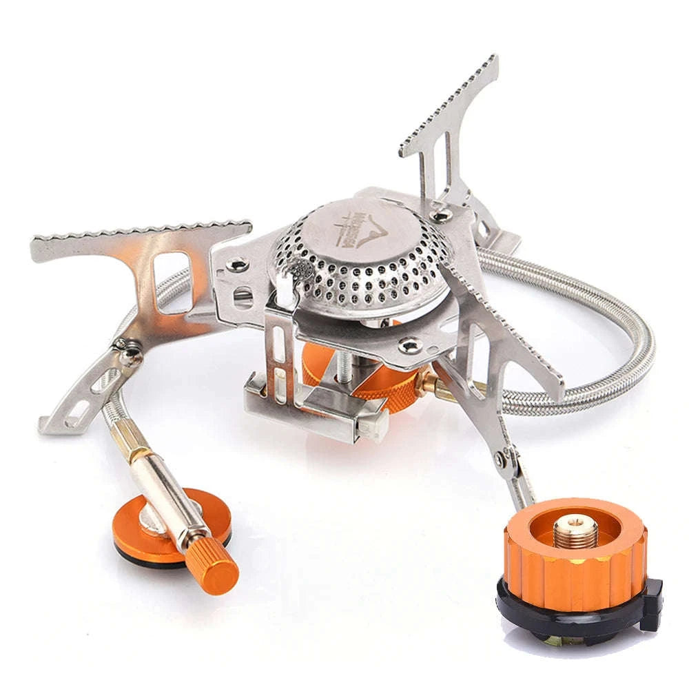 Camping Gas Stove Outdoor Burner with Ignition-with stable support
