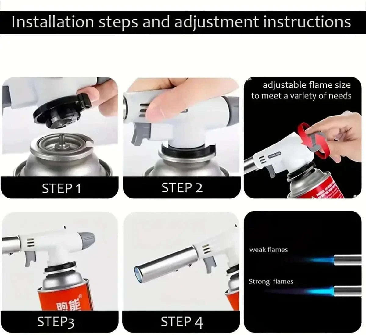 Camping Gas Torch for Outdoor Cooking and Tasks-1PCS