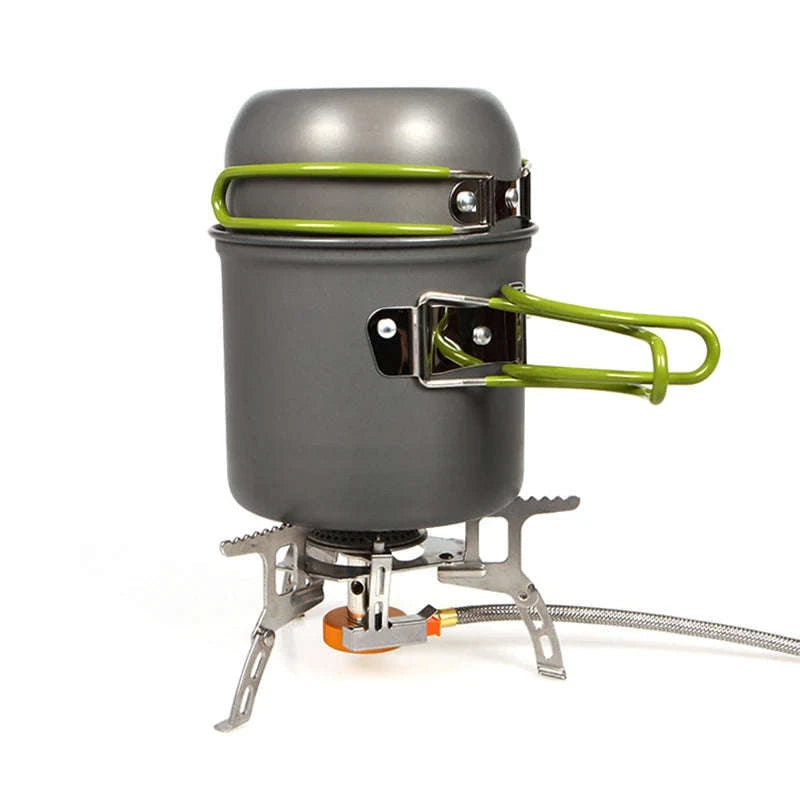 Camping Pot with Non-Stick Surface and Foldable Handle-Pot