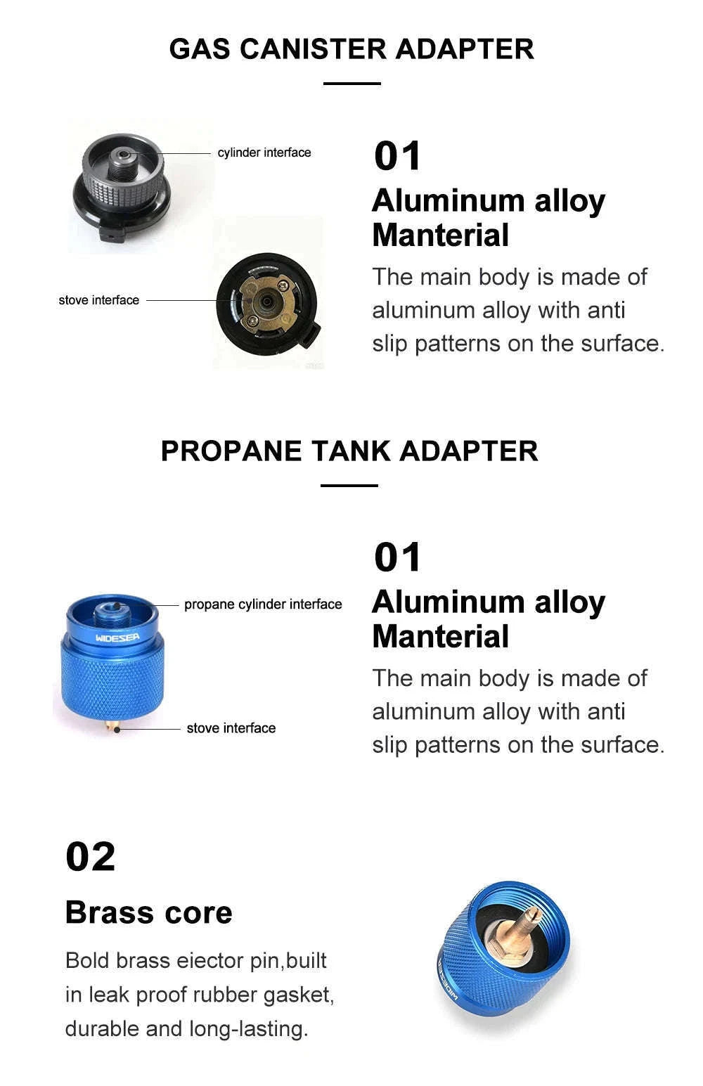 Camping Stove Propane Refill Adapter Gas Filling Tool-SP-20-3