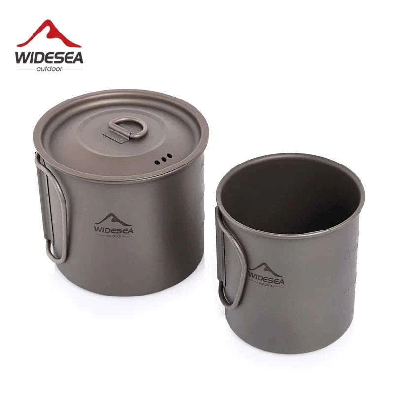 Camping Titanium Mug 0.6L-Titanium Cup 600ML / China Mainland