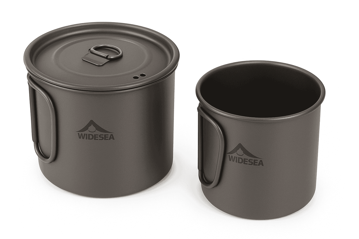 Camping Titanium Mug 0.6L-Titanium Cup 600ML / China Mainland