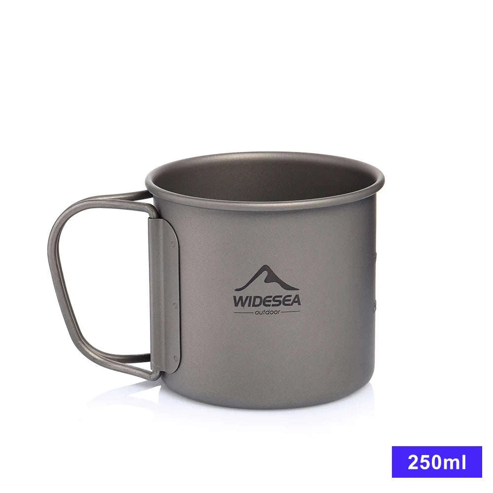 Camping Titanium Mug 0.6L-Titanium Cup 600ML / China Mainland