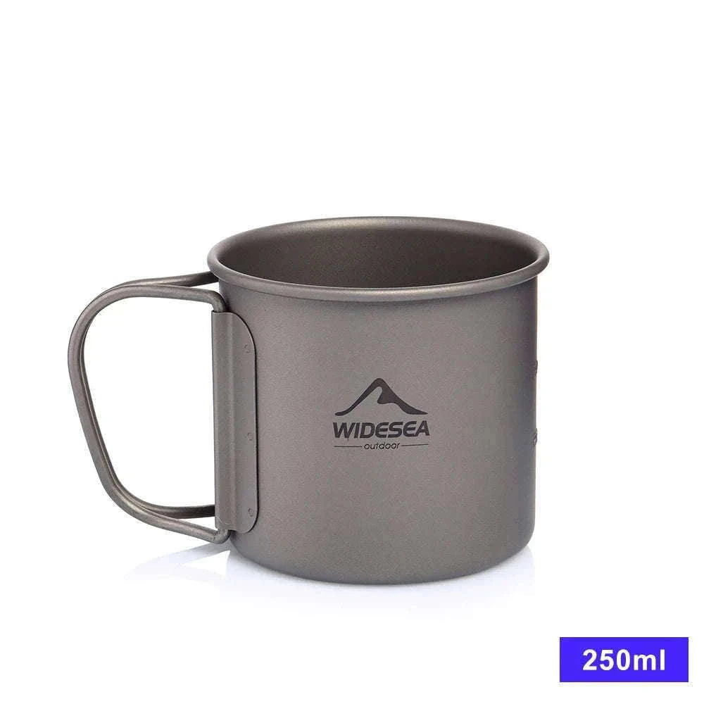 Camping Titanium Mug 0.6L-Titanium Cup 600ML / China Mainland