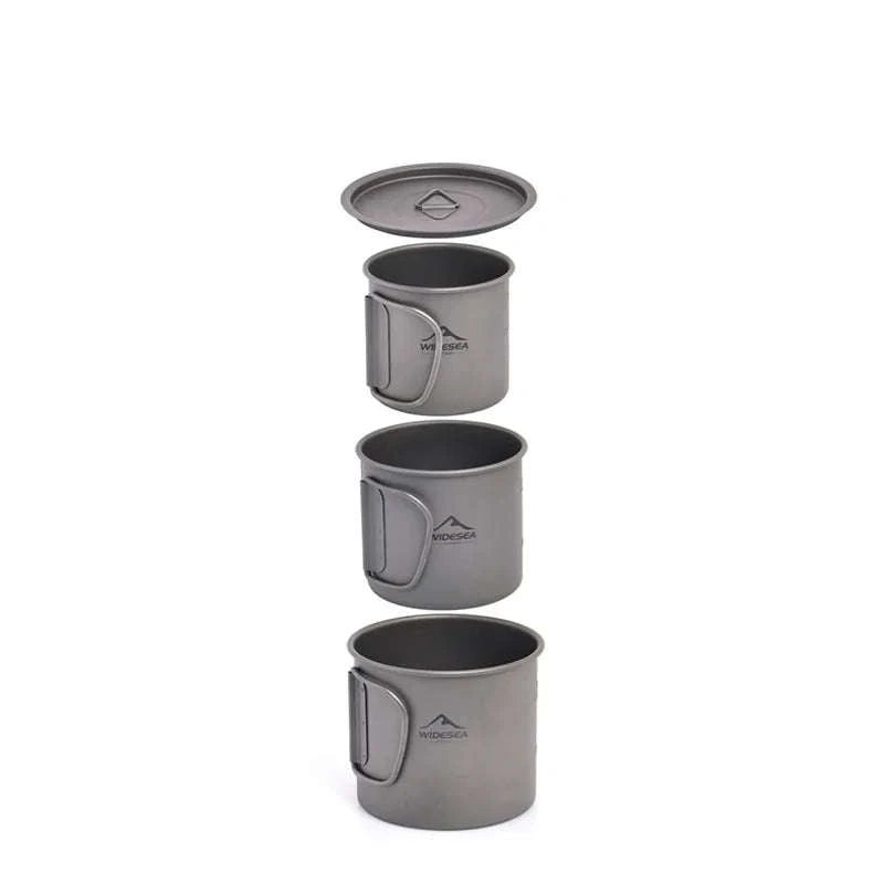 Camping Titanium Mug 0.6L-Titanium Cup 600ML / China Mainland