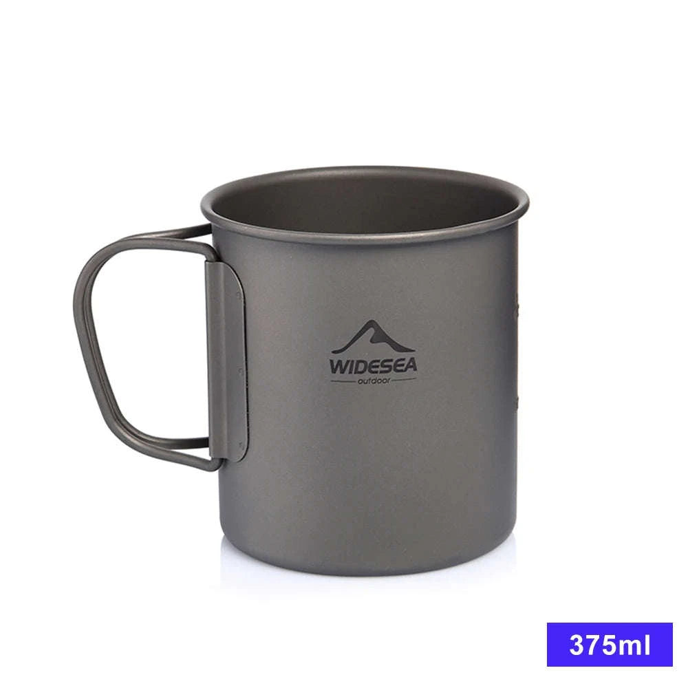 Camping Titanium Mug 0.6L-Titanium Cup 600ML / China Mainland