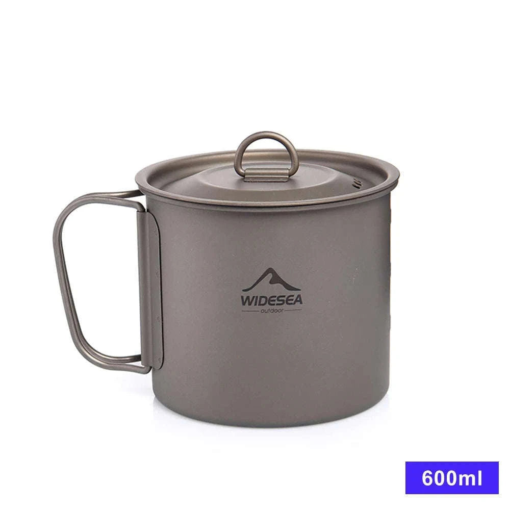 Camping Titanium Mug 0.6L-Titanium Cup 600ML / China Mainland