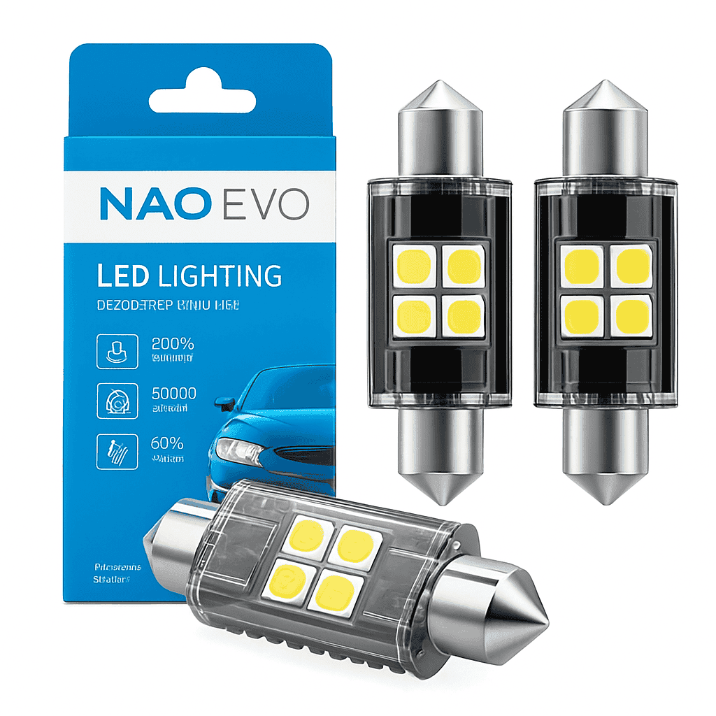 CANBUS Error-Free Festoon LED Bulb 31mm 36mm 39mm 41mm 12V 3030 SMD-1PC / 36mm / Warm White