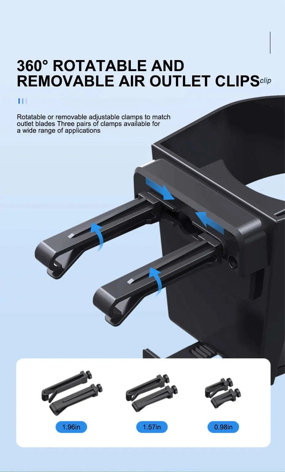 Car Air Vent Cup Holder Adjustable Bottle Mount-1pc