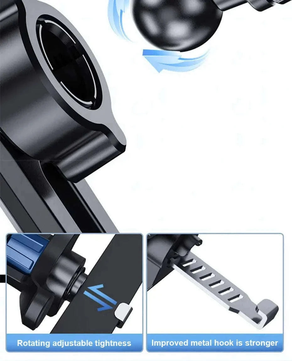 Car Air Vent Phone Holder Anti-Shake Adjustable Mount-Long style 1pc
