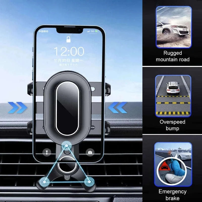 Car Air Vent Phone Holder Anti-Shake Adjustable Mount-Long style 1pc