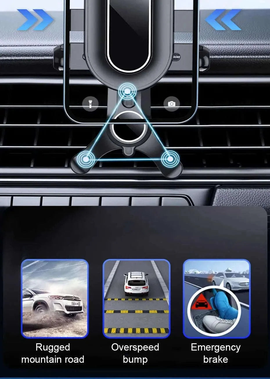 Car Air Vent Phone Holder Anti-Shake Adjustable Mount-Long style 1pc