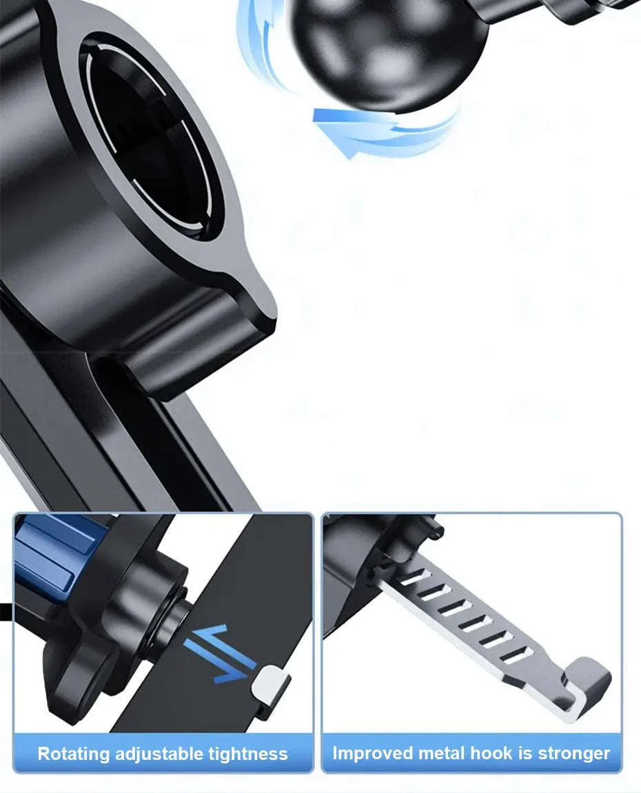 Car Air Vent Phone Holder Anti-Shake Adjustable Mount-Long style 1pc