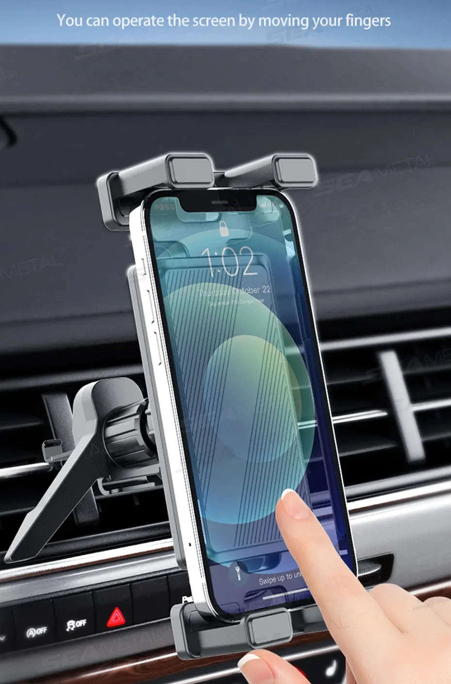 Car Air Vent Tablet Holder for 4.7-12.9 in Devices-1pc