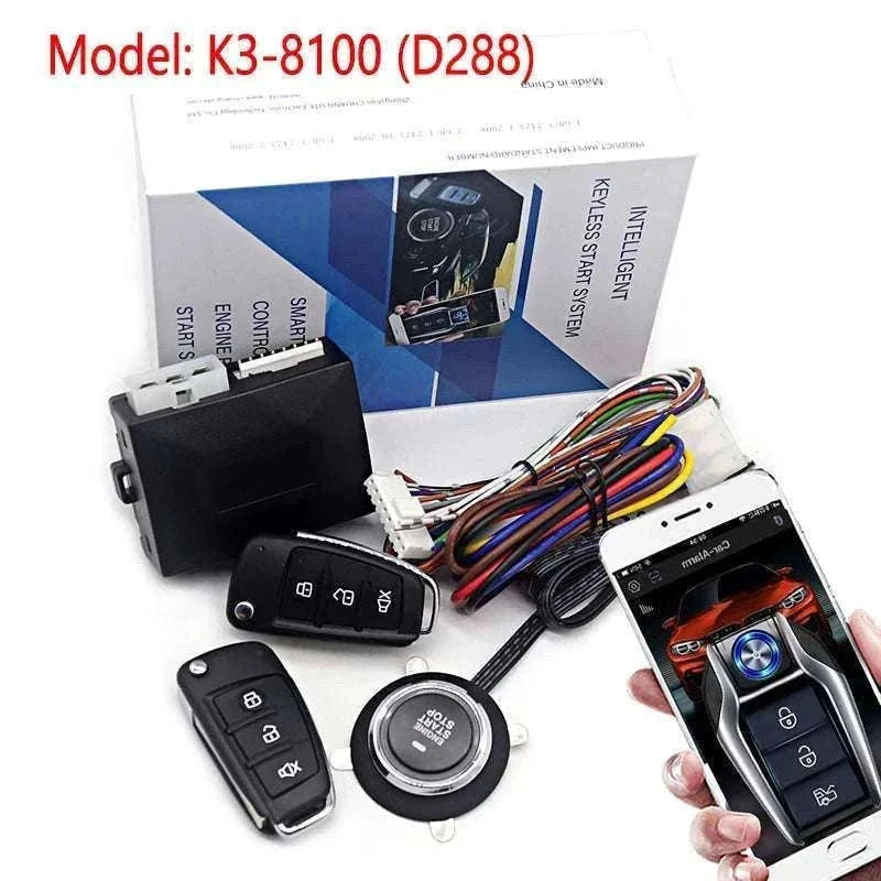 Car Alarm Keyless Entry & Remote Start System with Push Start-K5-9100(FT)